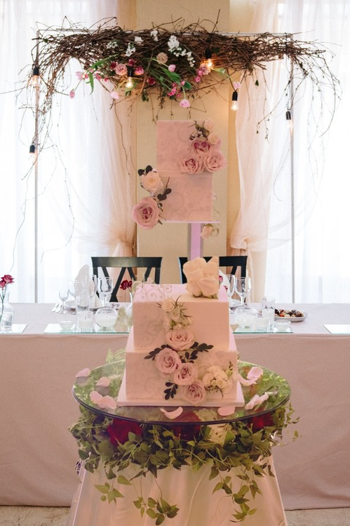 Gâteau de mariage personnalisé fait par Mi'Elles
